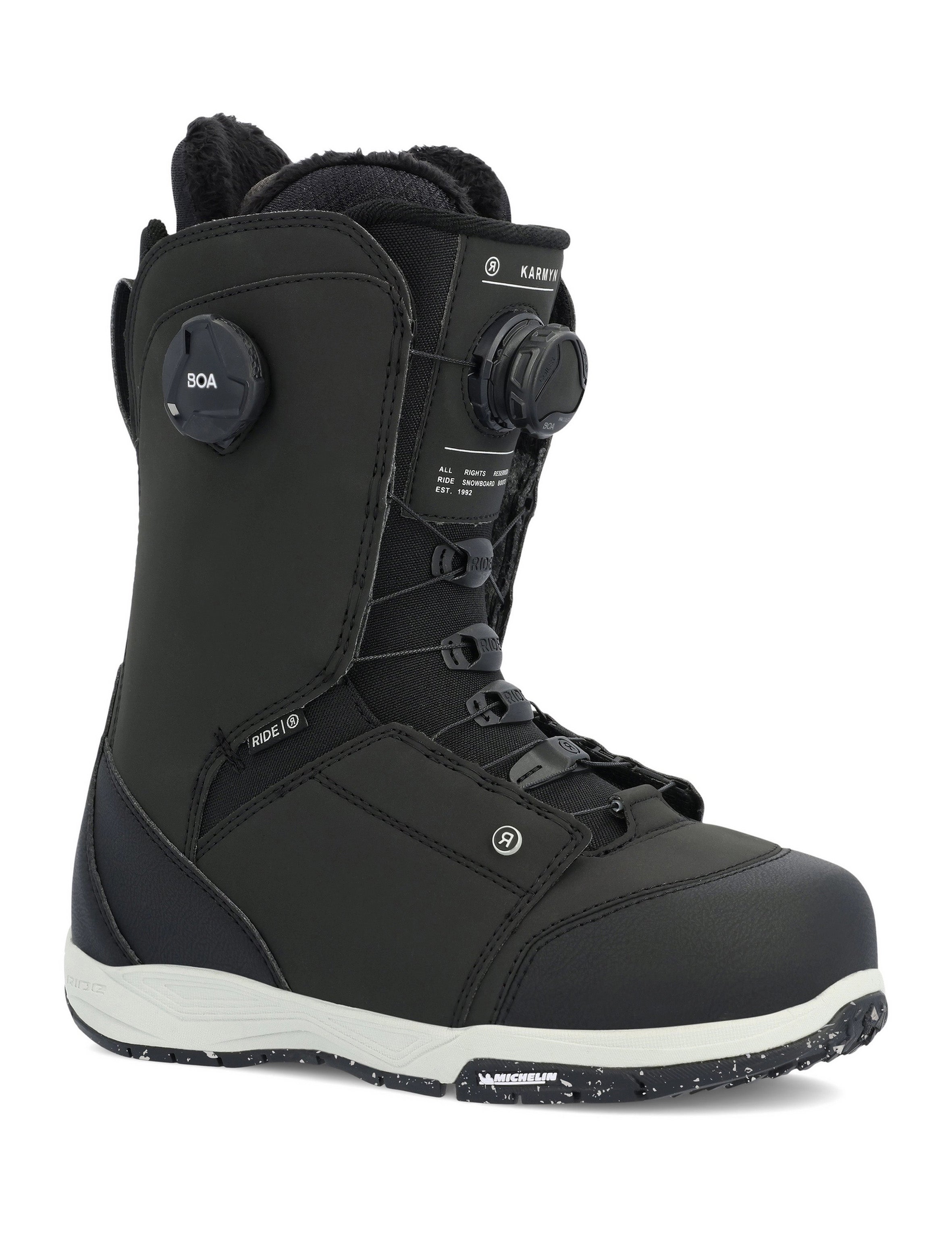 Snowboard Boots RIDE KARMYN ZONAL Double Boa, Womens- Black