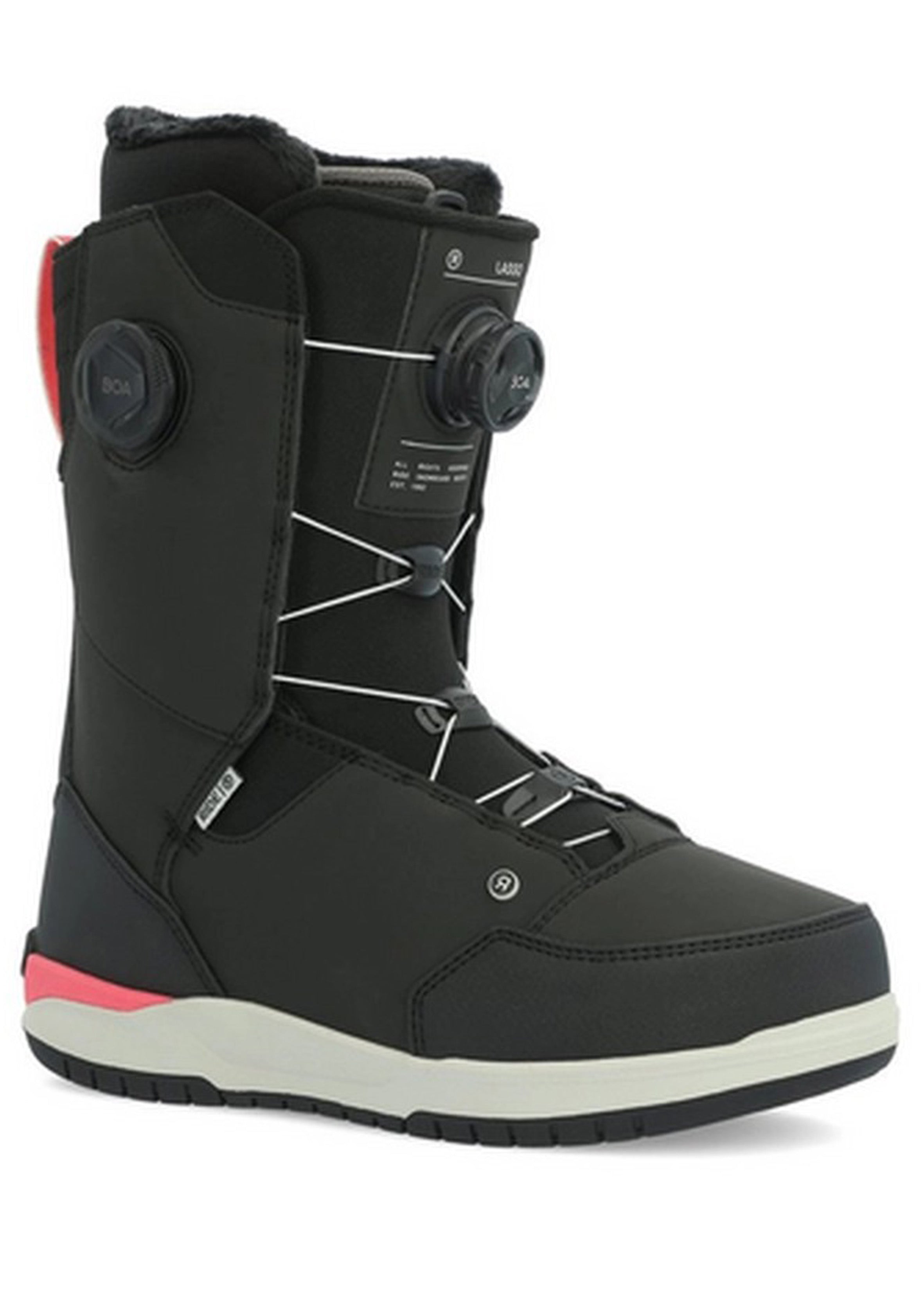 Snowboard Boots RIDE LASSO BOA, Black/ Pink 2025