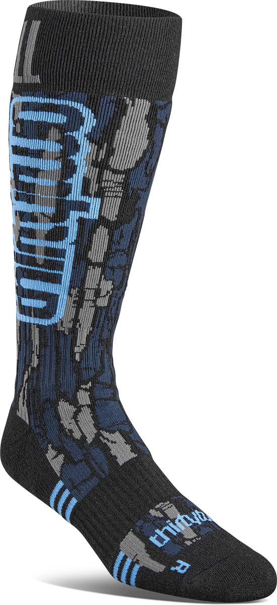 Snow Socks THIRTYTWO Signature Merino Mens Socks Blue - 2025
