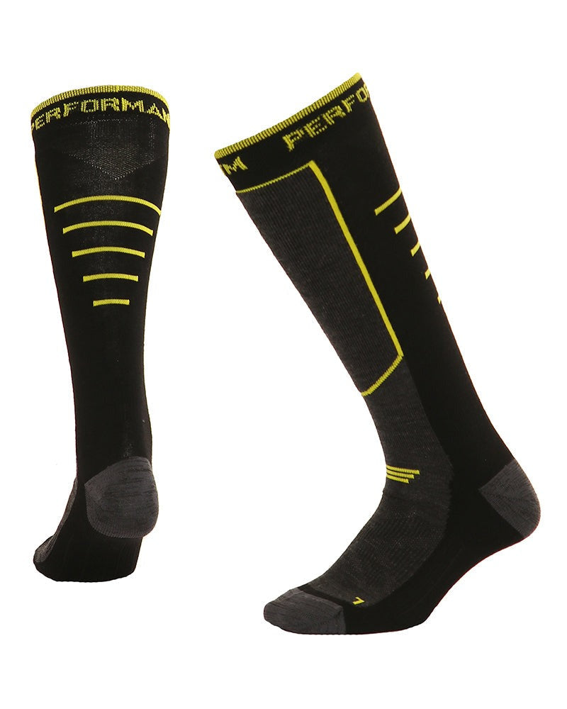 Snow Socks XTM Slalom XTM Merino Blend Socks- Black