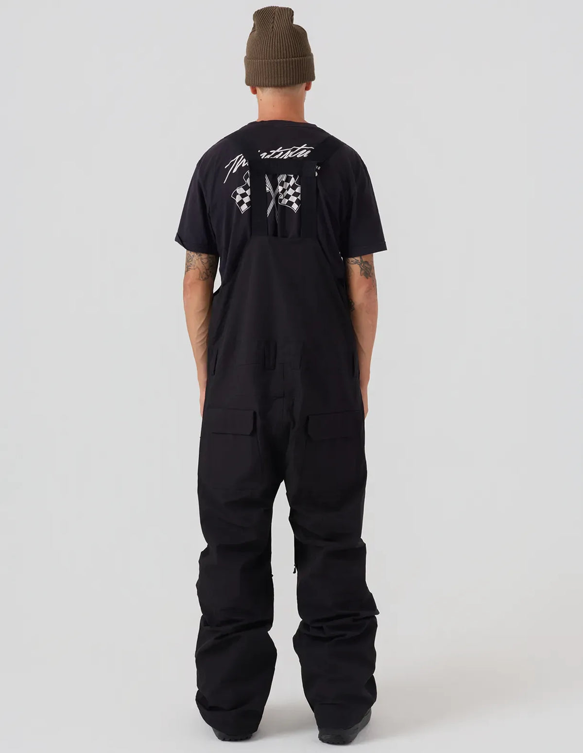 Thirtytwo BASEMENT BIB - Black, Camo, Metal