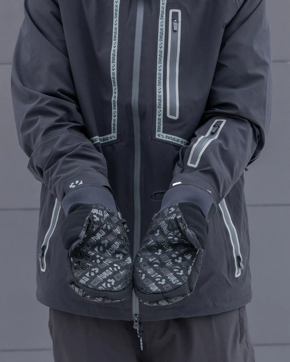 Thirtytwo GATEWAY MITT- Black, Grey