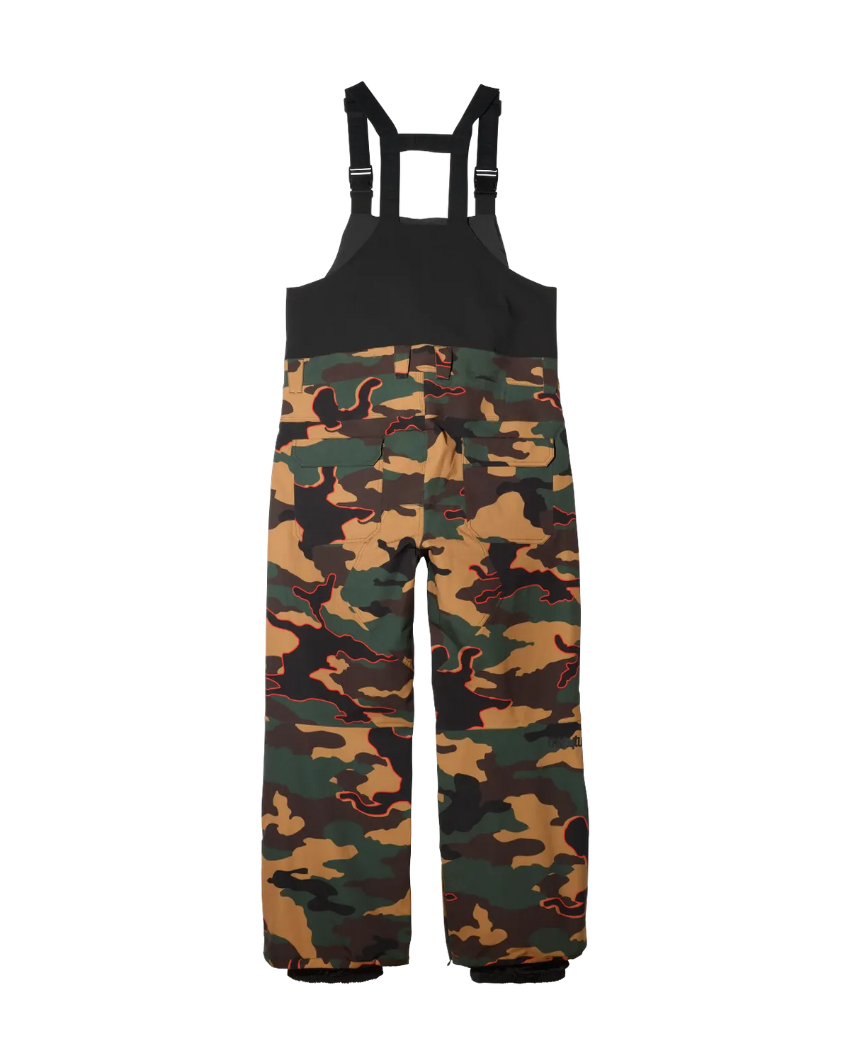 Thirtytwo BASEMENT BIB - Black, Camo, Metal
