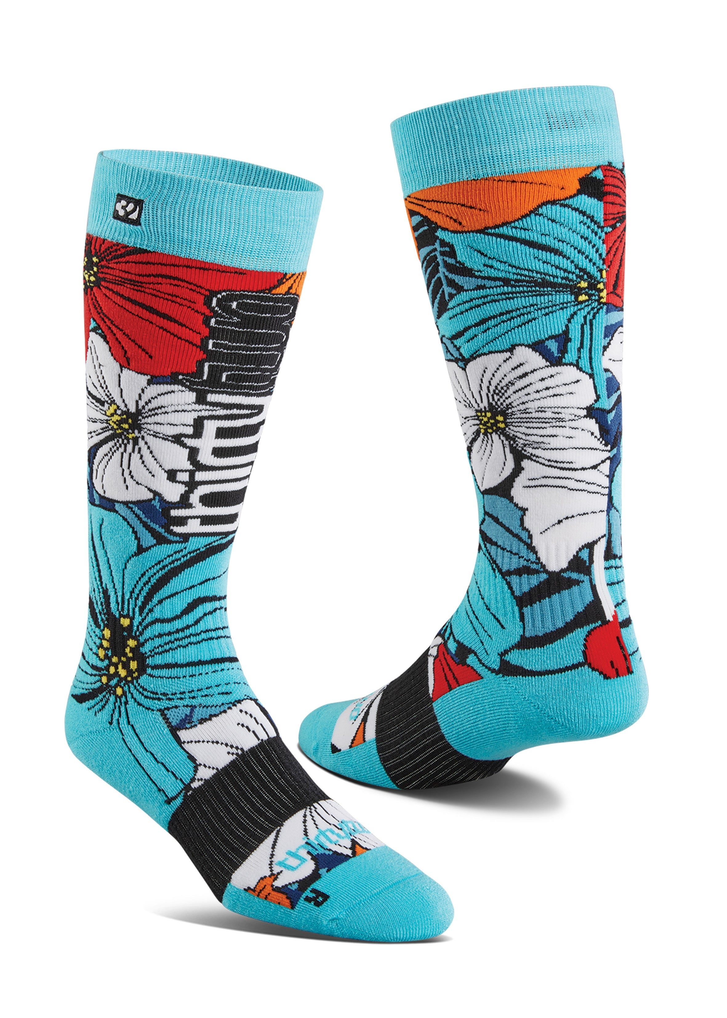 Snow Socks THIRTYTWO WOMENS DOUBLE Sock- Floral