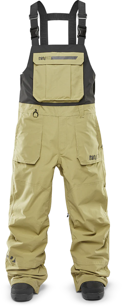 Snow Bib & Brace THIRTYTWO Basement Bib -Khaki 2025