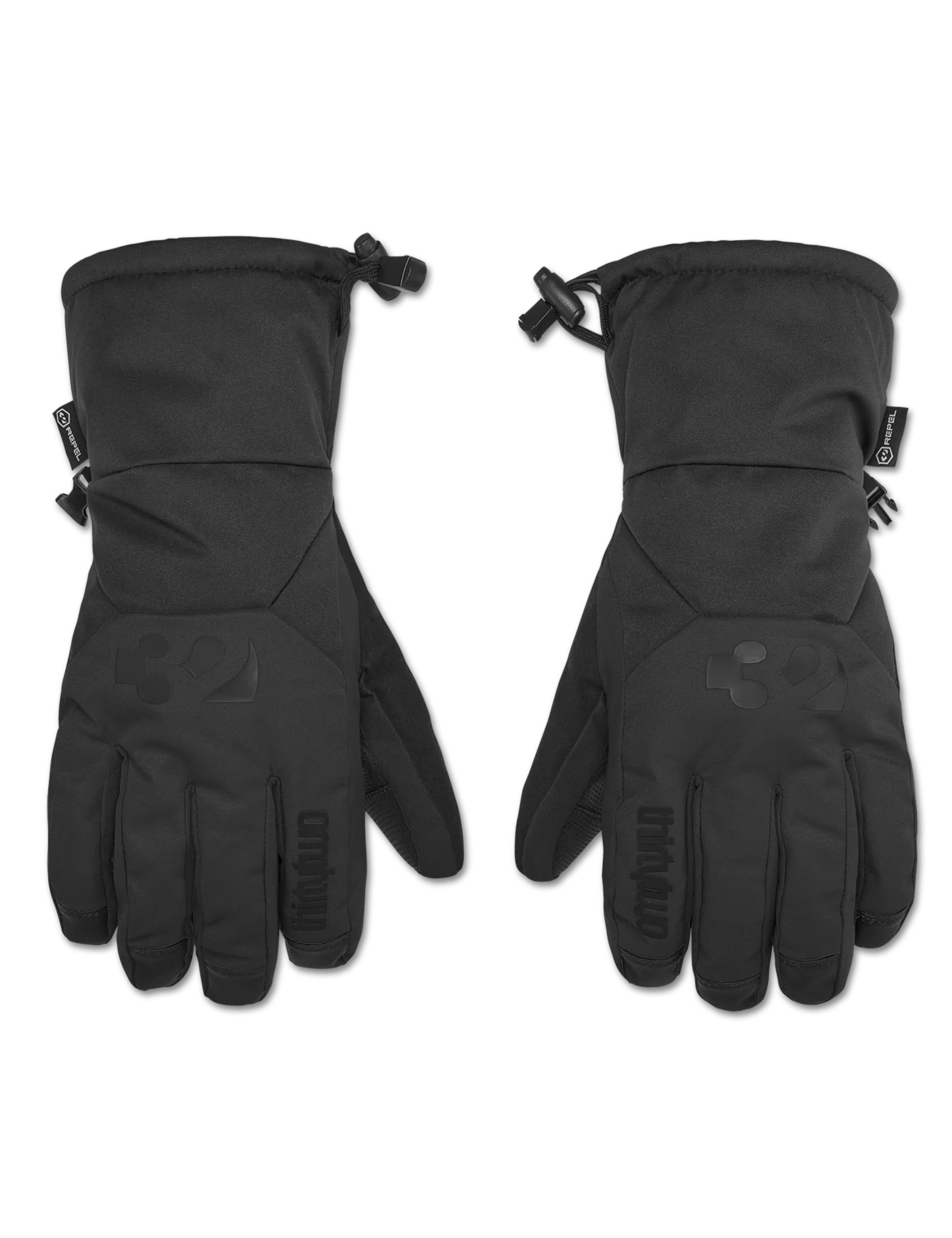 Snow Glove THIRTYTWO Lashed Glove- Black