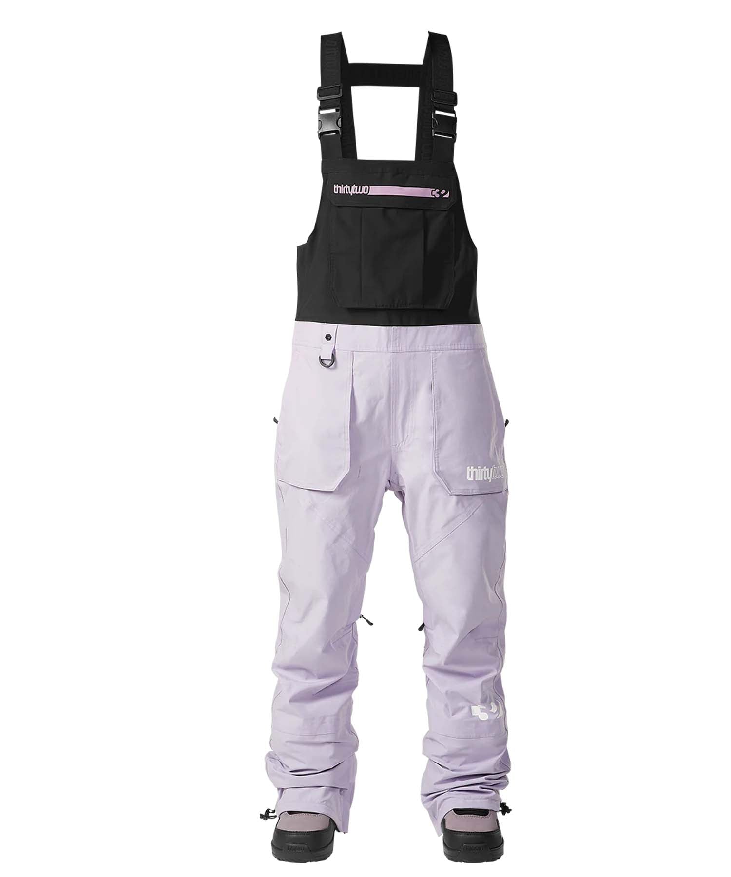 Snow Bib & Brace THIRTYTWO Basement Bib Womens -Lavender