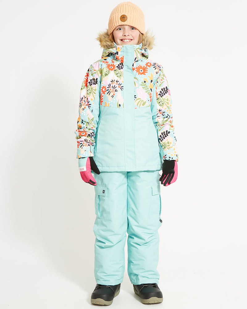 XTM Frankie Youth Girls' Snow Jacket - Turquoise Banksia