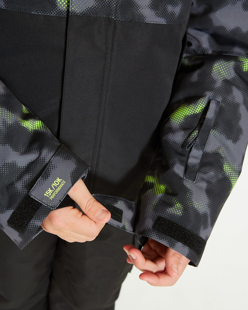 XTM Caden Youth Boys' Snow Jacket - Black Thermal