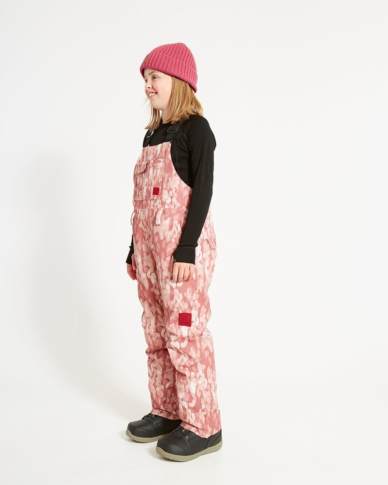 XTM Zeppelin Kids Bib Snow Pant- Dusty Pink Camo