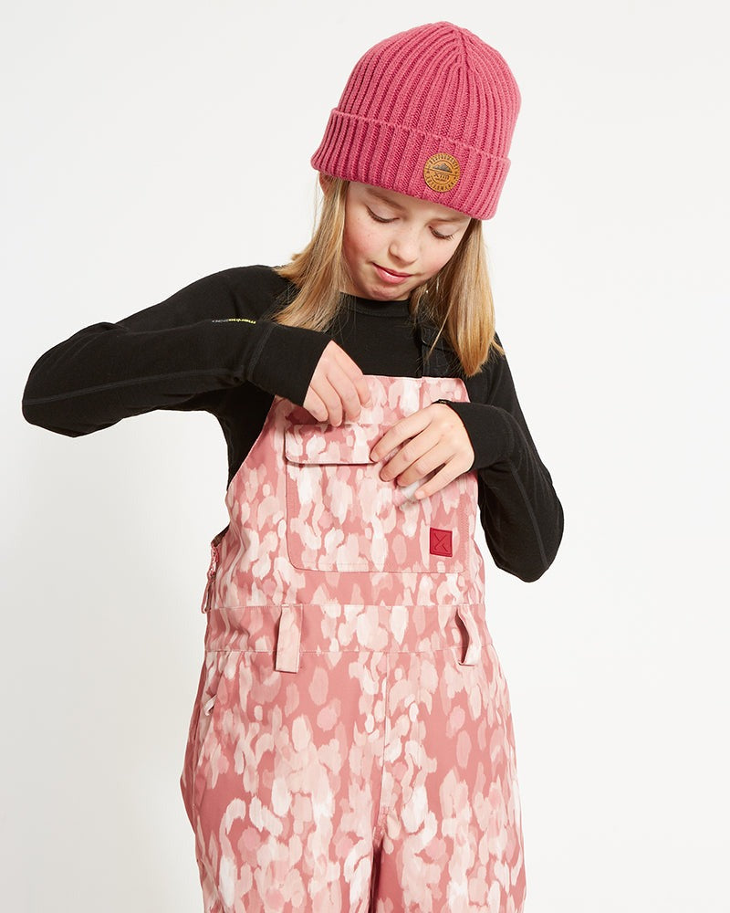 XTM Zeppelin Kids Bib Snow Pant- Dusty Pink Camo