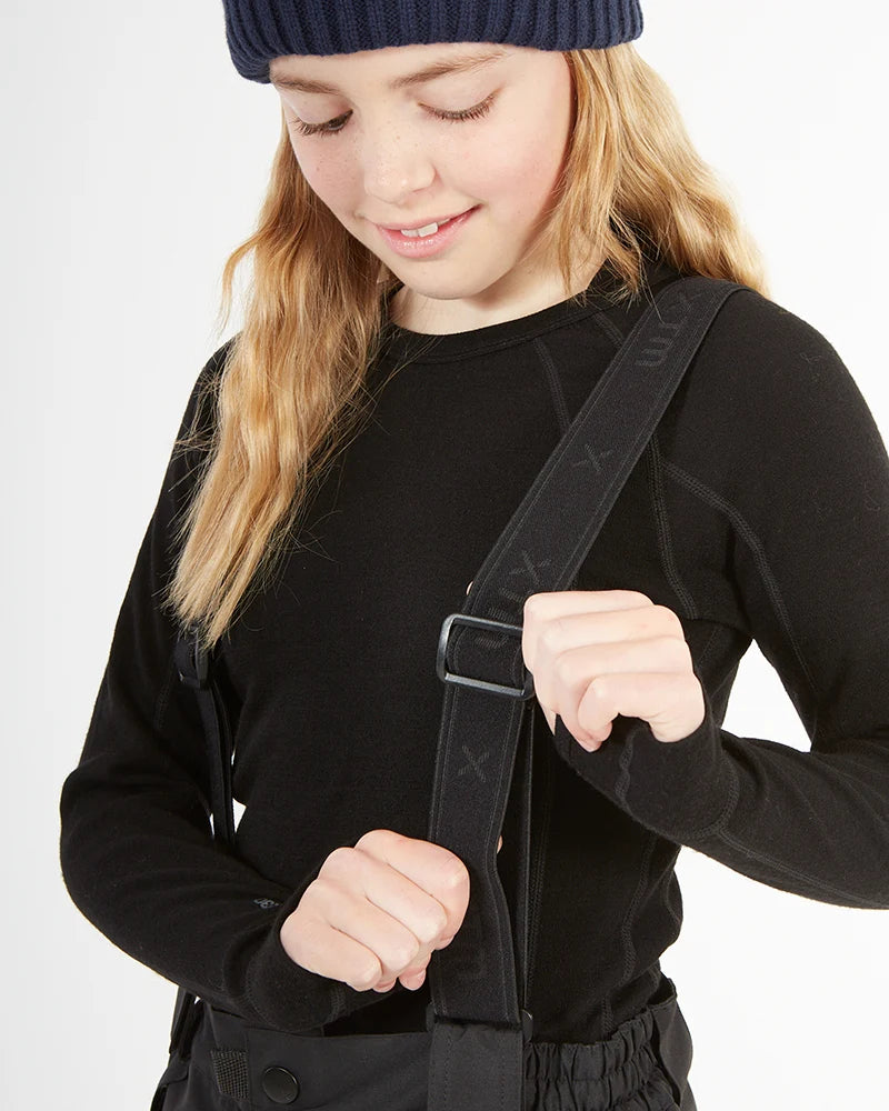 XTM Kids Scoobie II Ski Pant with removable Braces 10-16 years - Black or Lavender
