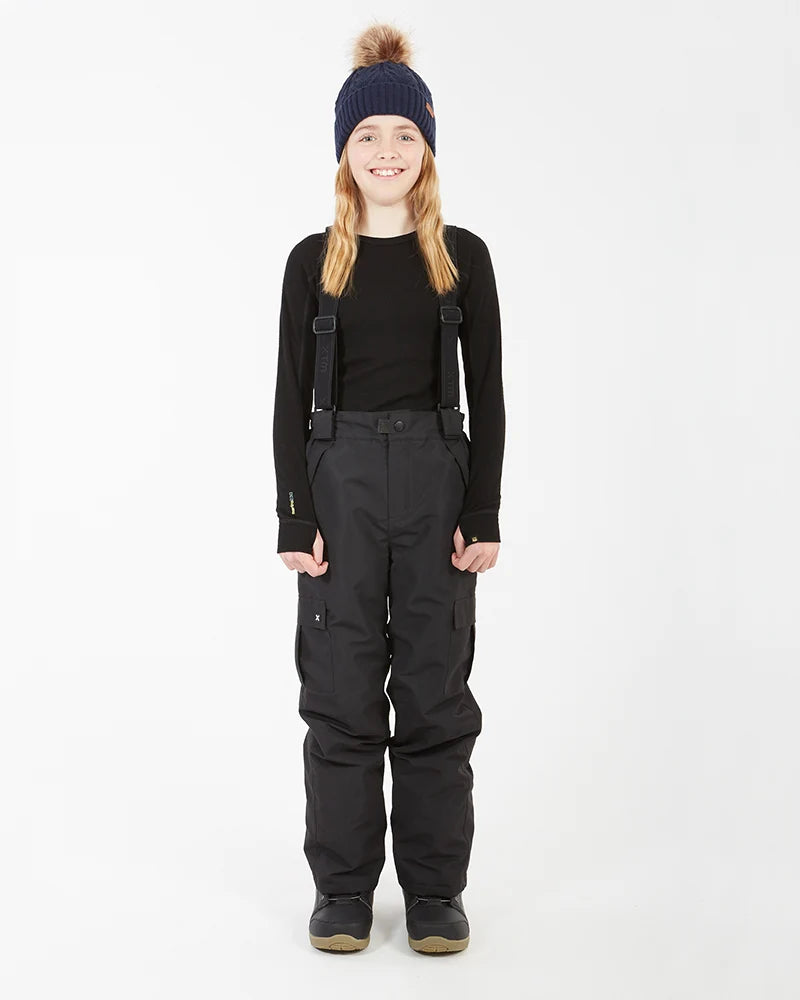 XTM Kids Scoobie II Ski Pant with removable Braces 10-16 years - Black or Lavender