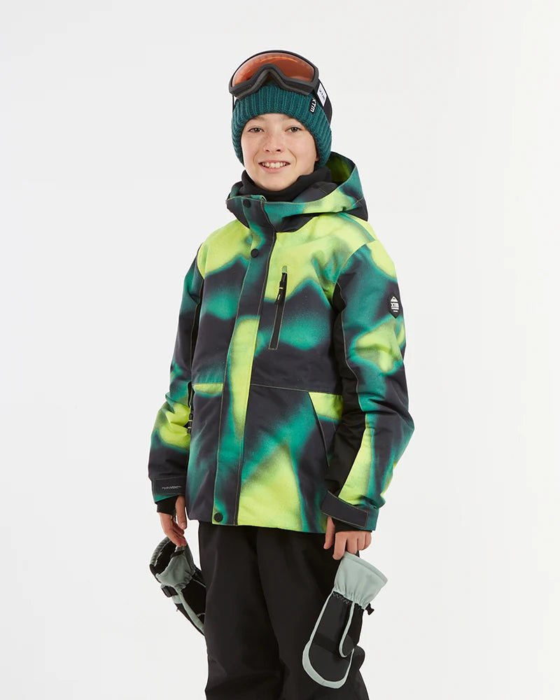 XTM Kids Cosmic Ski Jacket 10-16 Years - Aurora Lime
