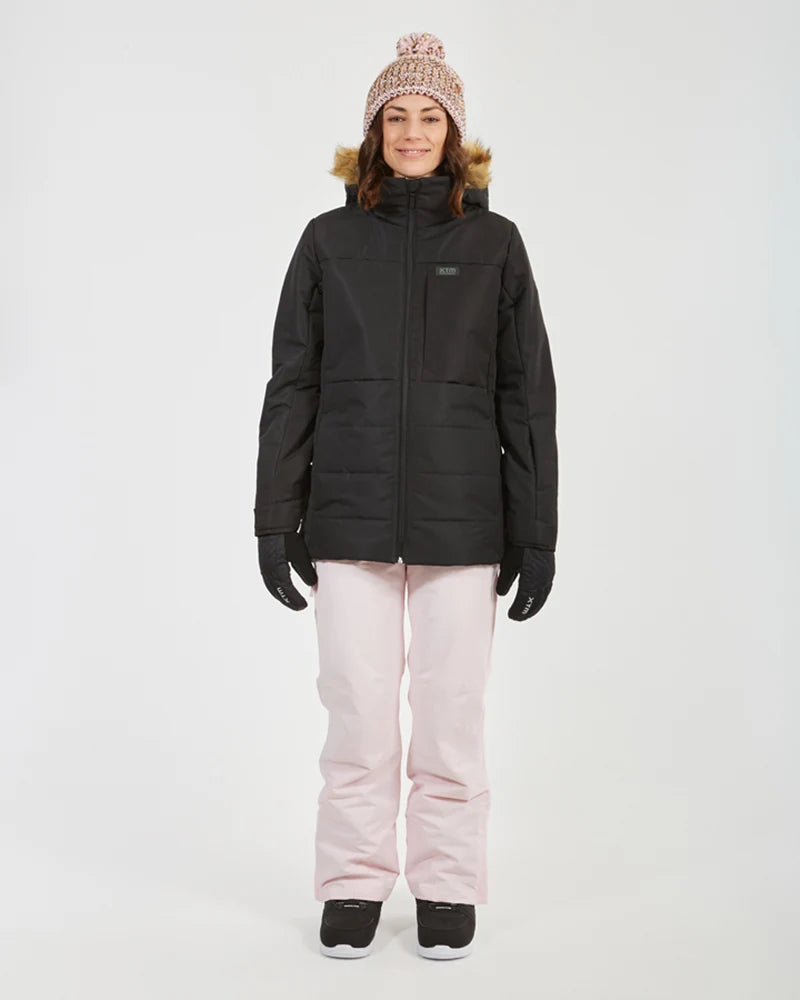 XTM Province Womens Ski Jacket - Black, Khaki, Blossom