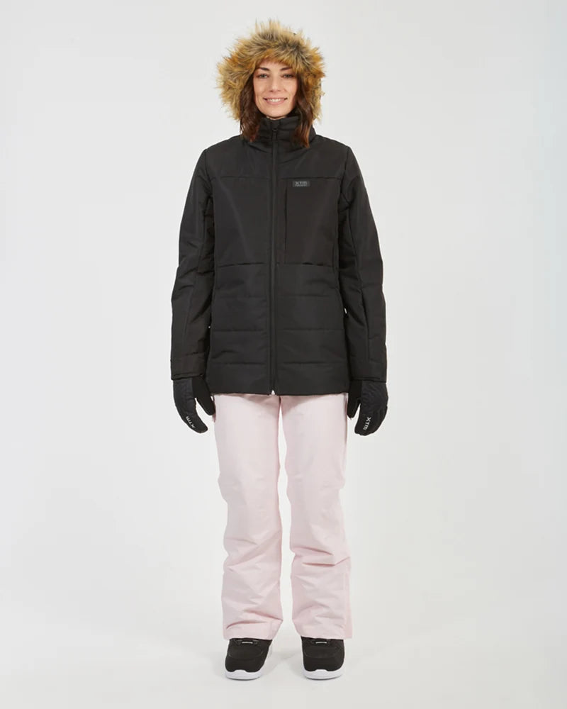 XTM Province Womens Ski Jacket - Black, Khaki, Blossom