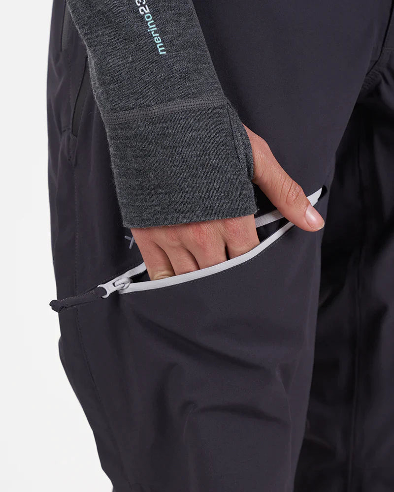 XTM Snow Bib & Brace Lithium II Ladies Ski Snow Pant -Granite