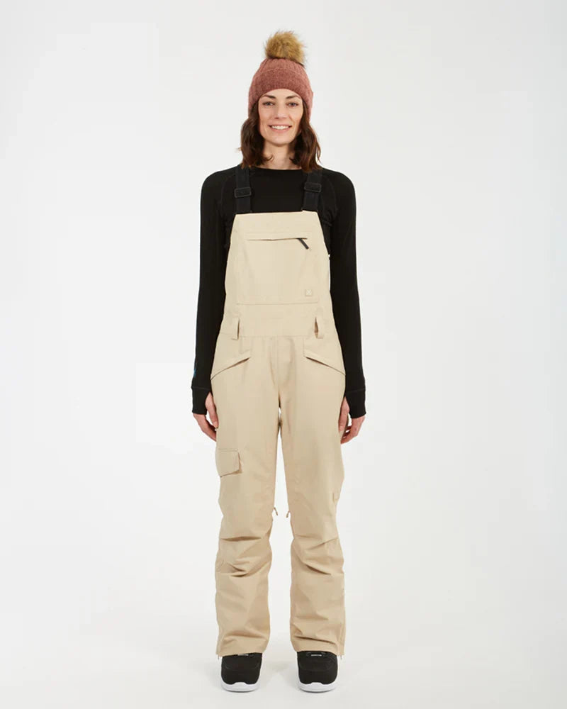 XTM Womens Harper II Bib Overalls Ski Pant - Black Or Almond NEW