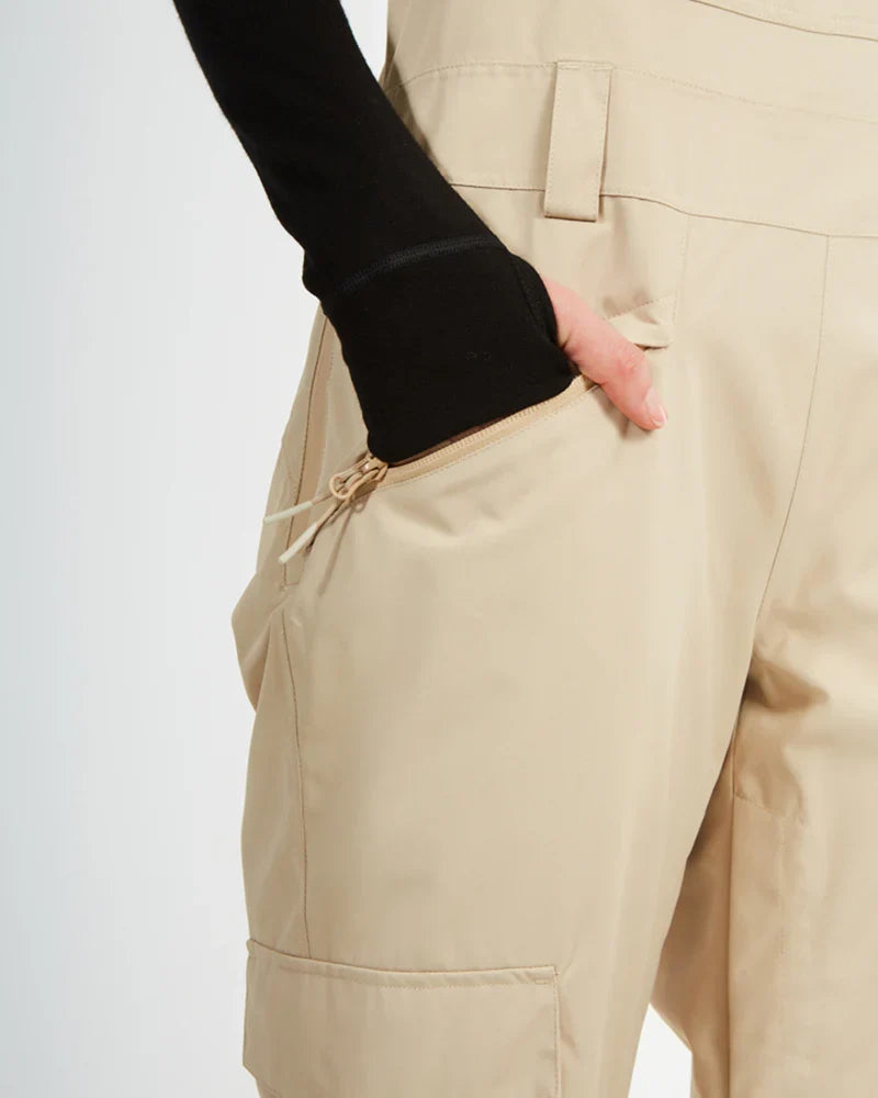 XTM Womens Harper II Bib Overalls Ski Pant - Black Or Almond NEW