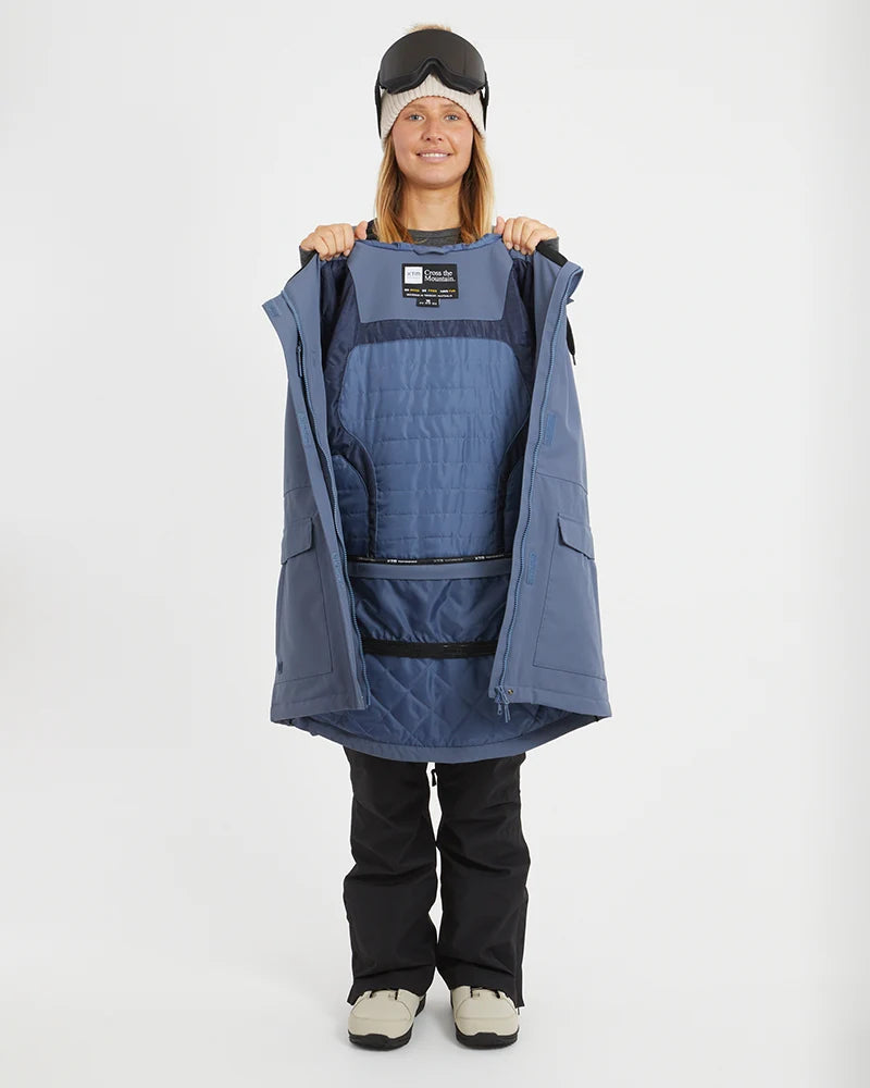 XTM Womens Ryker Snow Jacket- Indigo, Stone Camo NEW