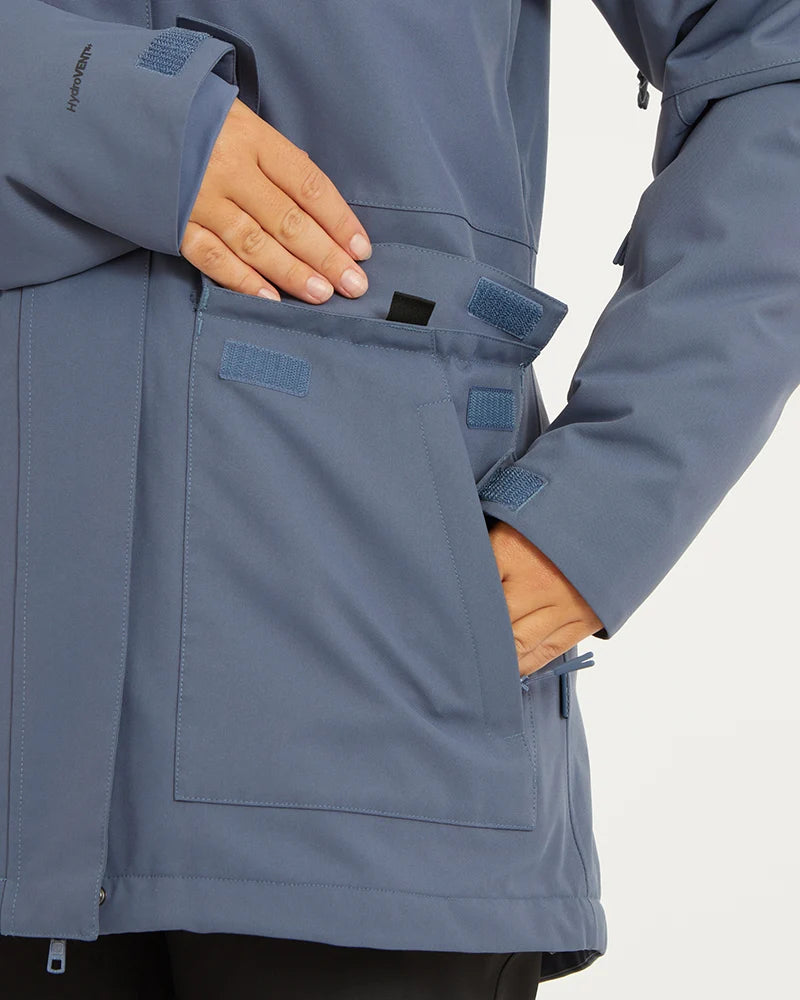 XTM Womens Ryker Snow Jacket- Indigo, Stone Camo NEW