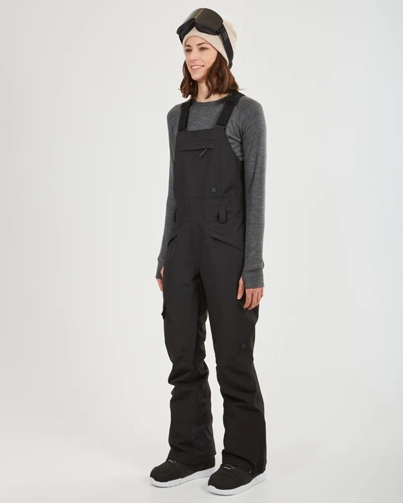 XTM Womens Harper II Bib Overalls Ski Pant - Black Or Almond NEW