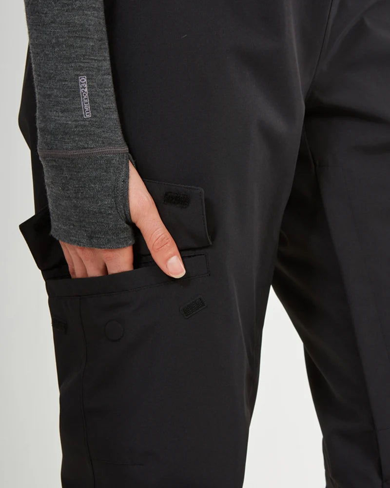 XTM Womens Harper II Bib Overalls Ski Pant - Black Or Almond NEW