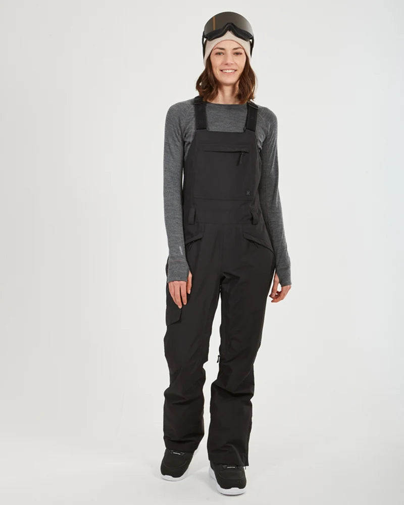 XTM Womens Harper II Bib Overalls Ski Pant - Black Or Almond NEW