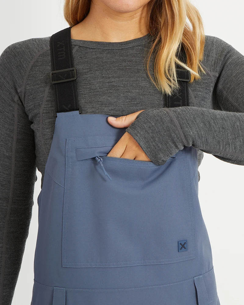 XTM Womens Harper II Bib Overalls Ski Pant - Stone Camo or Indigo NEW