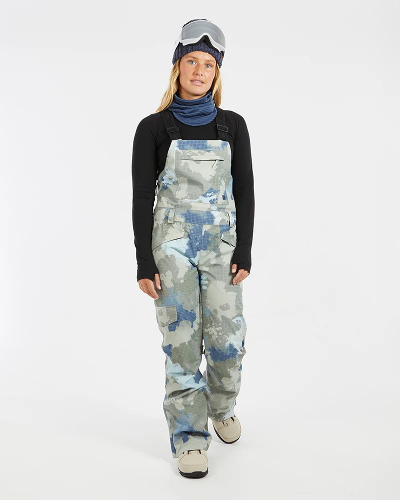 XTM Womens Harper II Bib Overalls Ski Pant - Stone Camo or Indigo NEW
