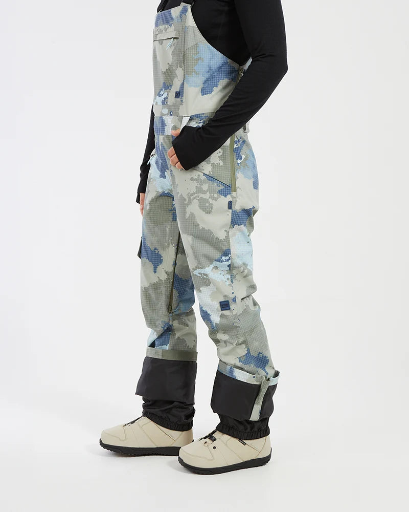 XTM Womens Harper II Bib Overalls Ski Pant - Stone Camo or Indigo NEW