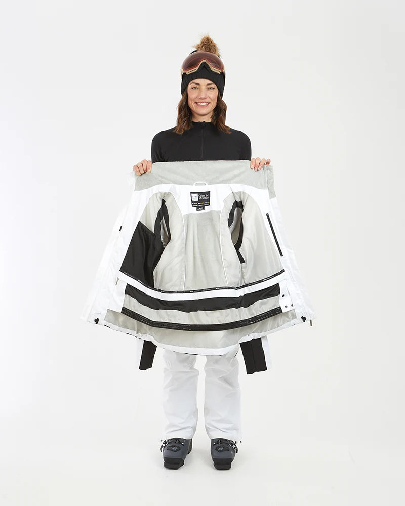 XTM Womens Solace Ski Jacket - Black Or White NEW