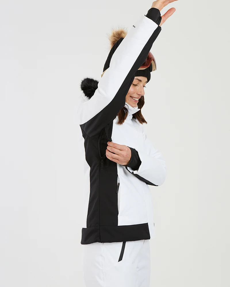 XTM Womens Solace Ski Jacket - Black Or White NEW