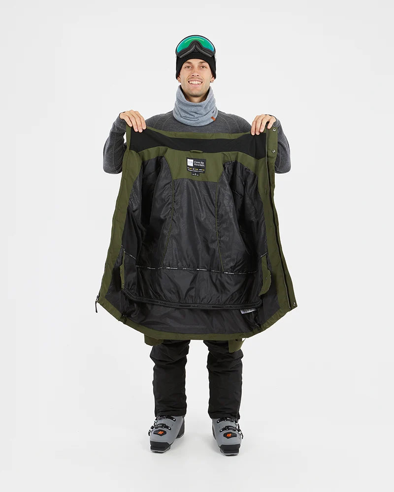Snow Jacket XTM Knox Mens Ski Jacket - Black, Evergreen, Stone Caves