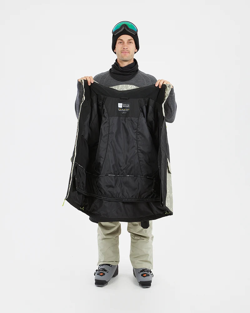 Snow Jacket XTM Knox Mens Ski Jacket - Black, Evergreen, Stone Caves
