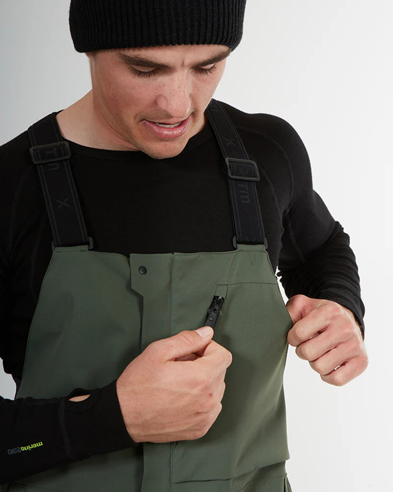 Snow Bib & Brace XTM Stratum Mens Ski Pant- Ivy