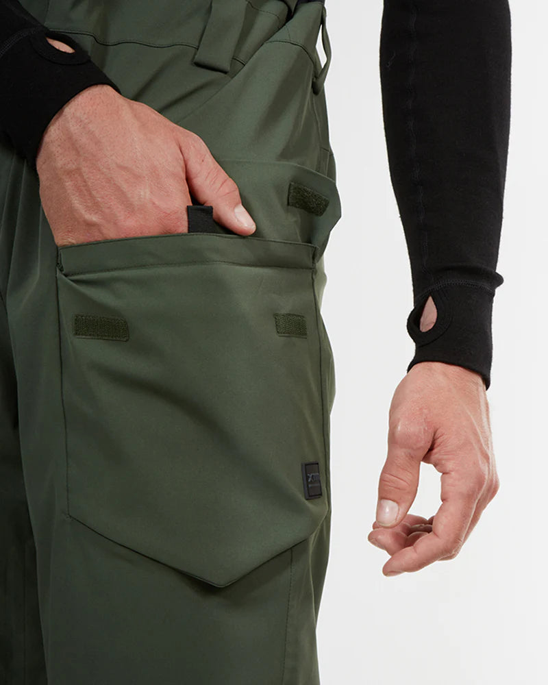 Snow Bib & Brace XTM Stratum Mens Ski Pant- Ivy