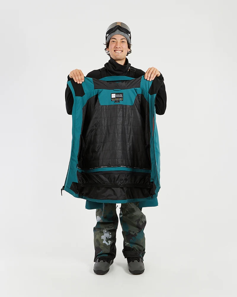 XTM Mens Exposure Snow Jacket- Black, Concrete, Mallard Green NEW