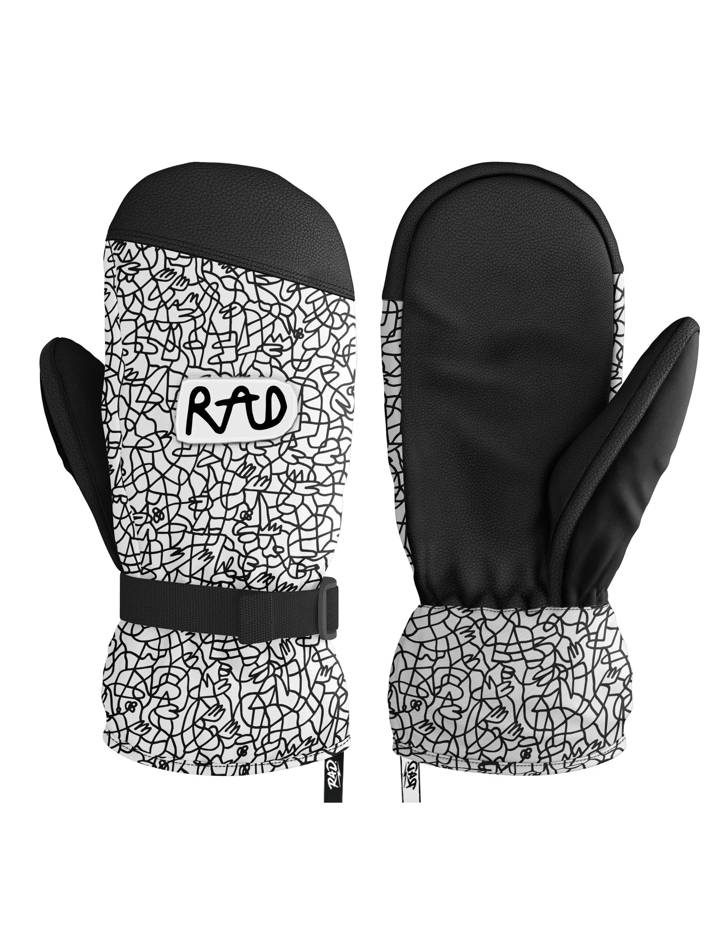 Snow Mitt RAD BEAUFORT SIDEHIT + Mitten - White