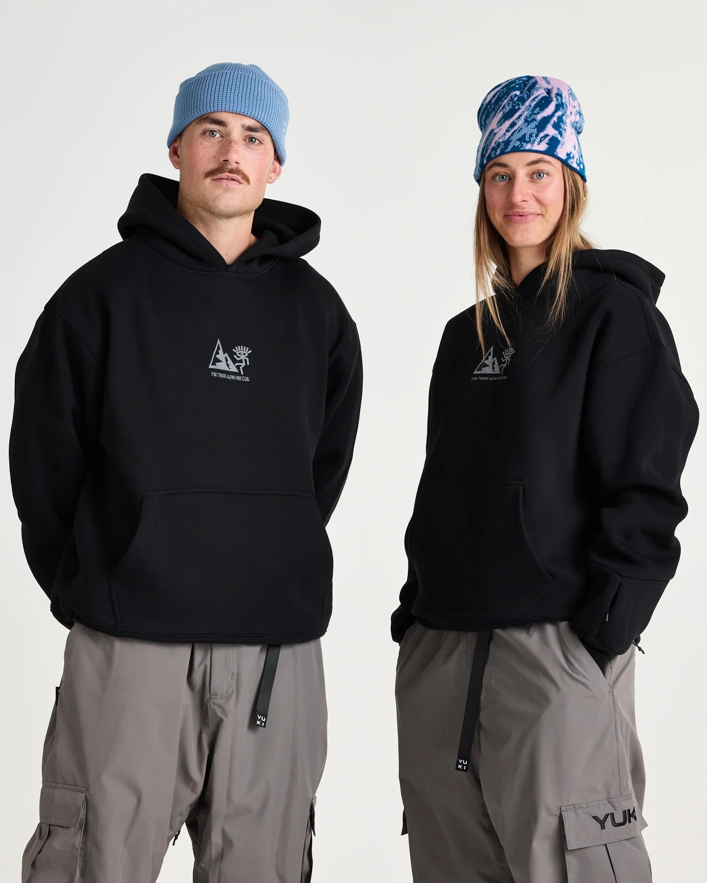 YUKI THREADS Alpine Hike Club Hoodie - Black