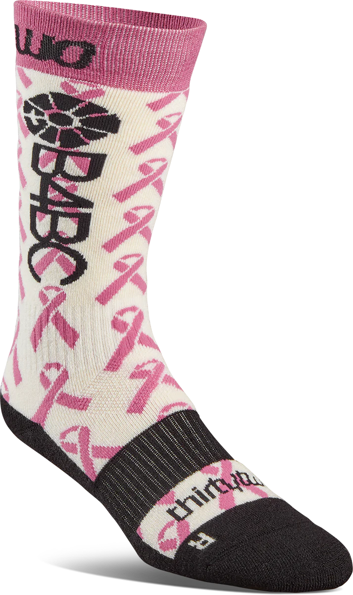 Snow Socks THIRTYTWO B4BC Merino Womens Sock -Pink 2025