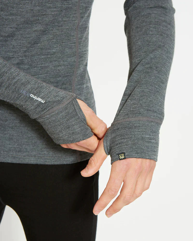 THERMAL TOP-XTM Men's Merino 230 Wool Long Sleeve - Grey