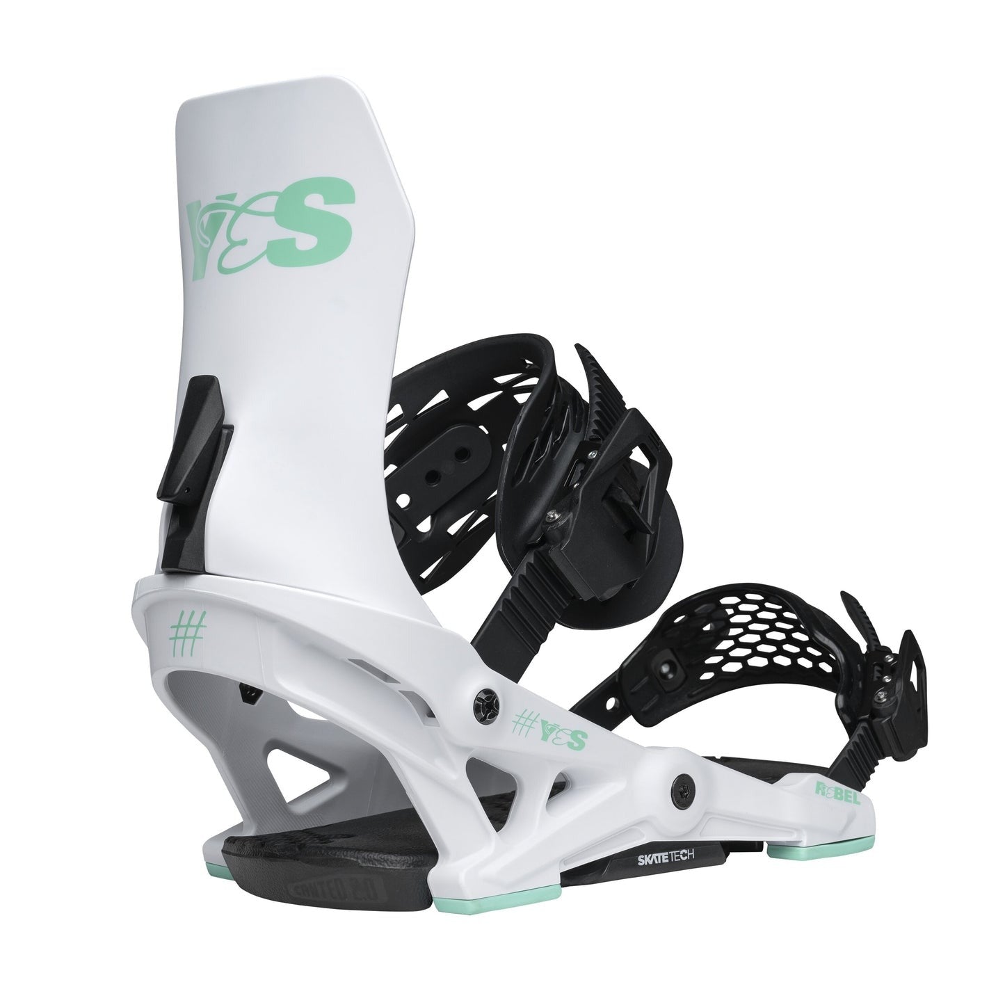 YES Rebel Women's Snowboard Bindings - White 2026
