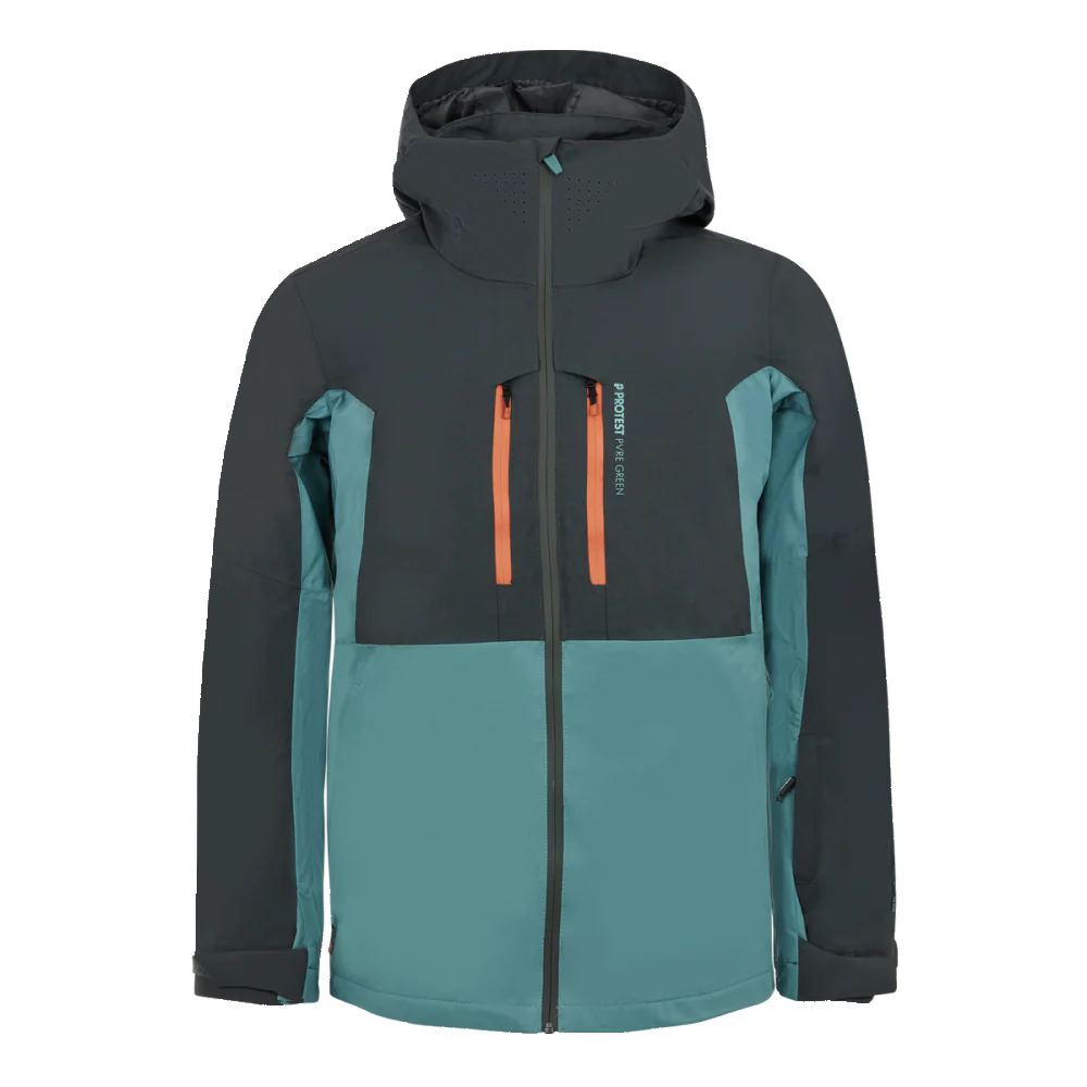 Snow Jacket PROTEST BARENT Mens Jacket - Atlantic Green