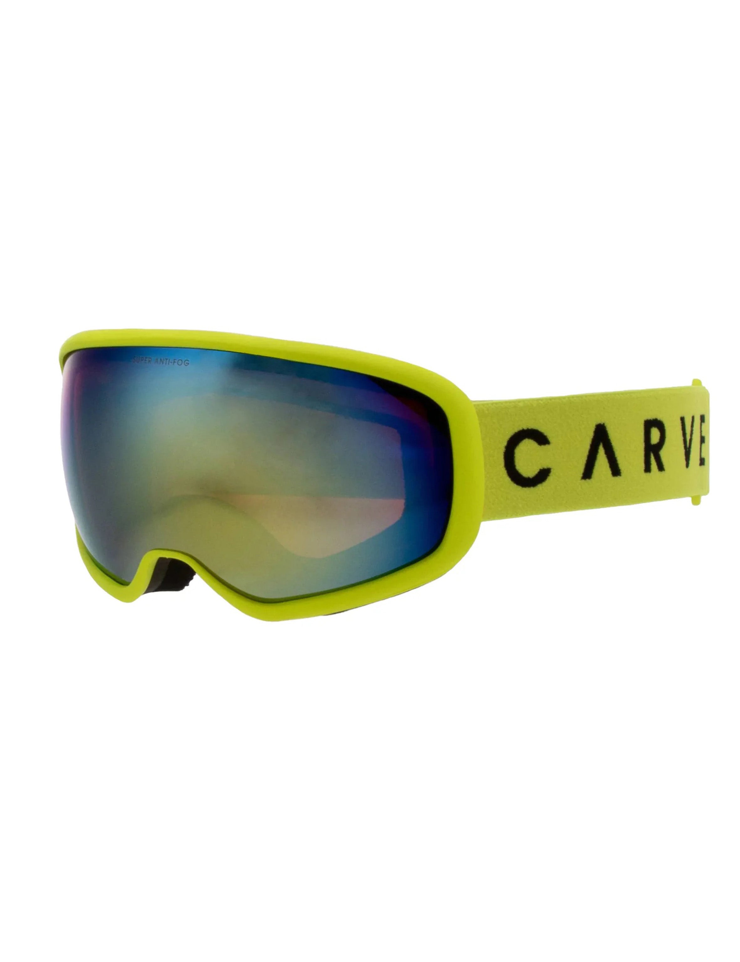 Snow Goggles Carve FIRST TRACKS Fluro Yellow - Med