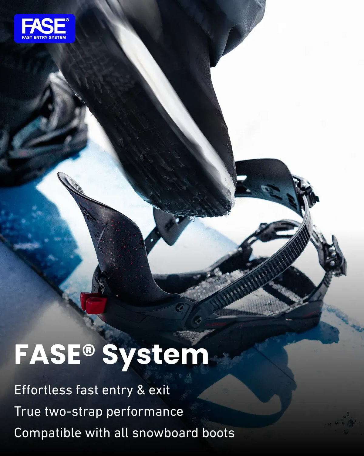 JONES Nebula FASE® Snowboard Binding - Stealth Black