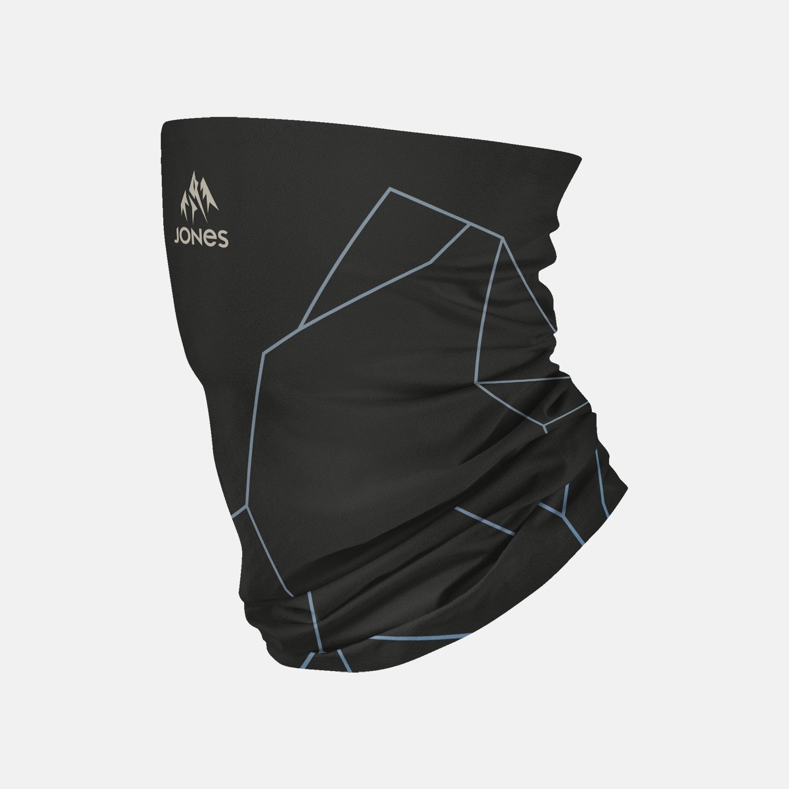 JONES MTN Twin Recycled Fleece Neckwarmer- Stealth Black