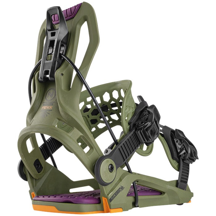 Snowboard Bindings FLOW FENIX- Green 2025