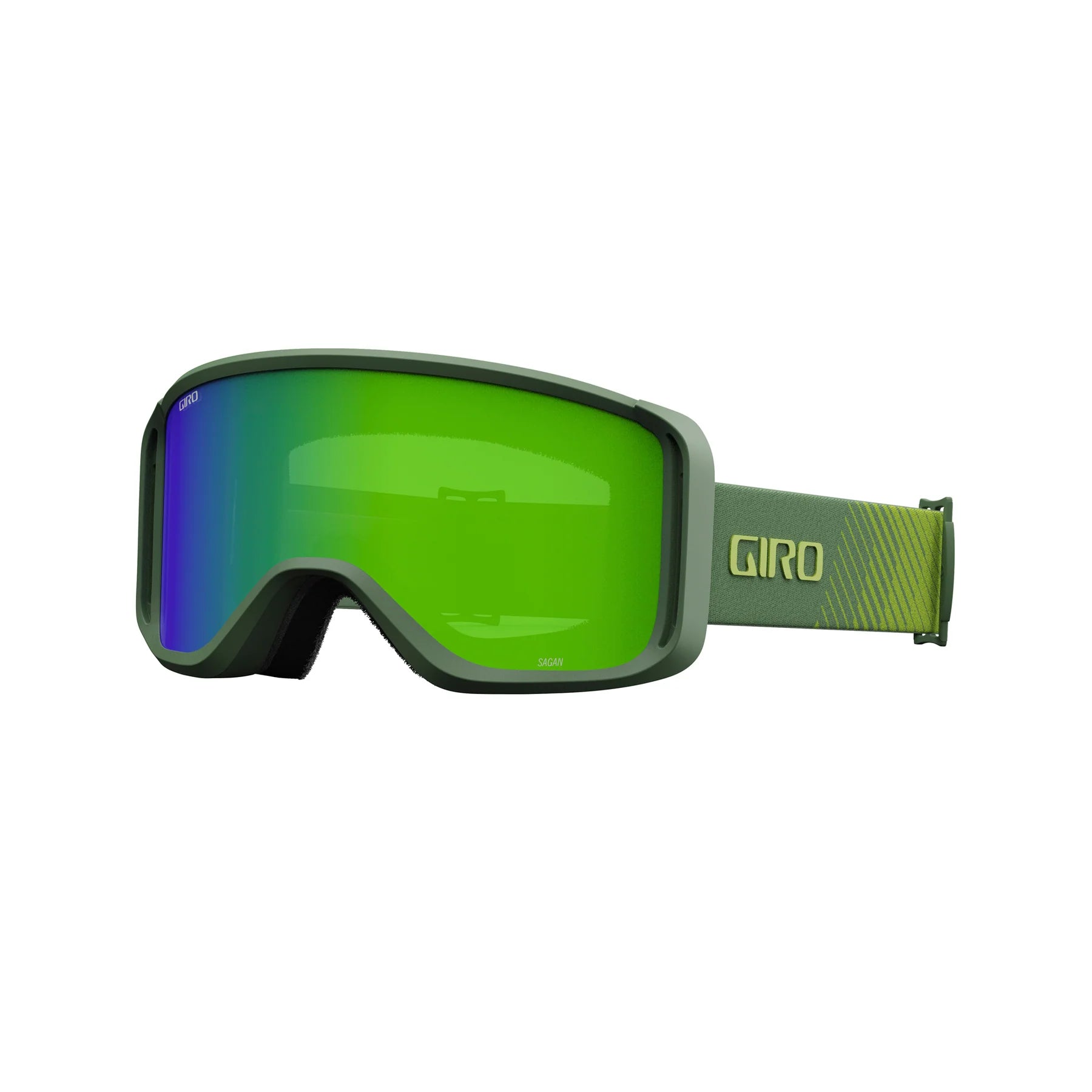 Snow Goggles SAGEN GIRO Hedge Green Streaker + Loden Green + Yellow Lenses