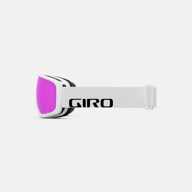 Snow Goggles STOMP GIRO Kids - White Wordmark / Amber Pink